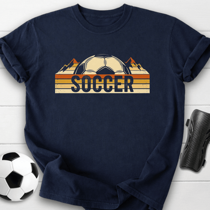 Retro Soccer Ball Stripes T-Shirt
