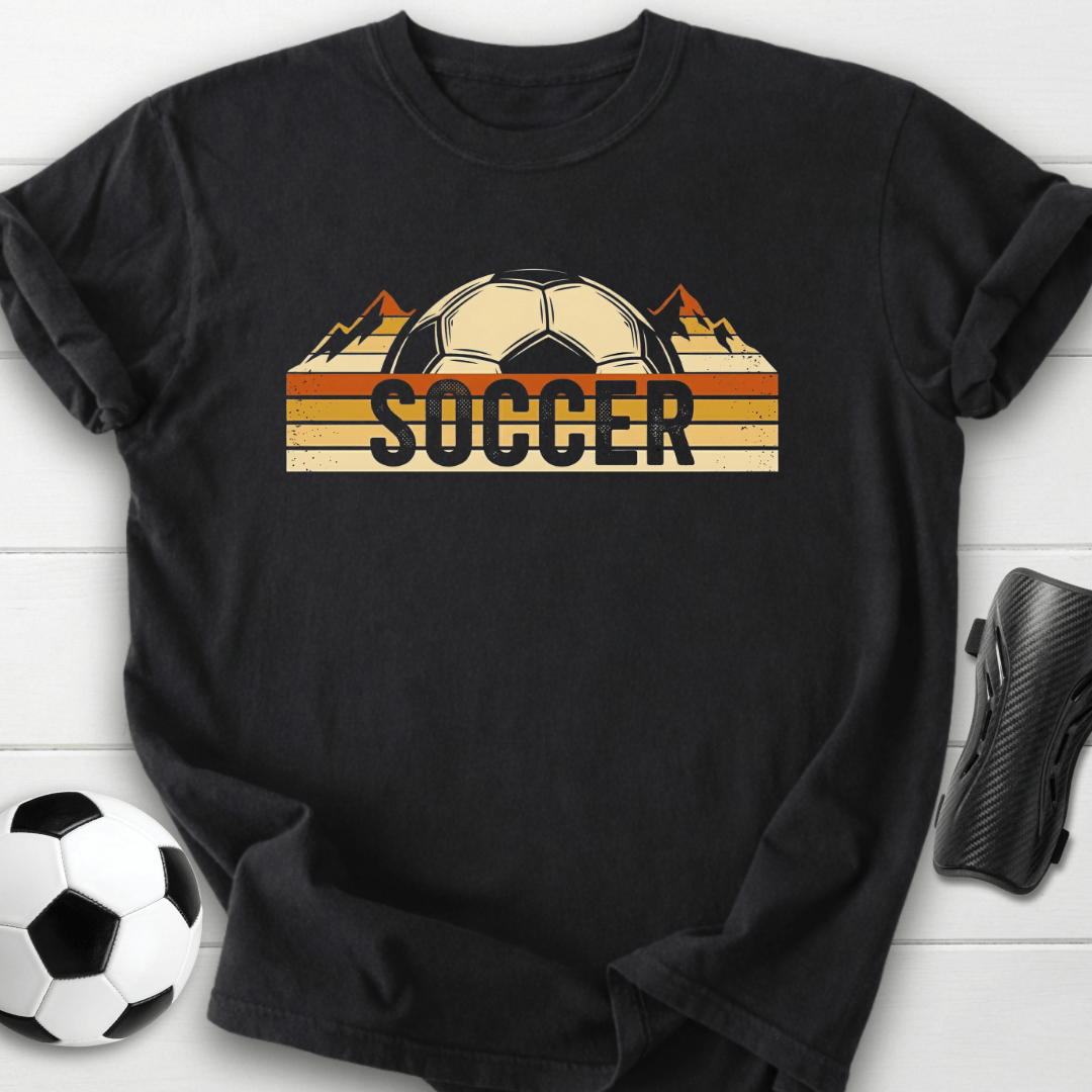 Retro Soccer Ball Stripes T-Shirt