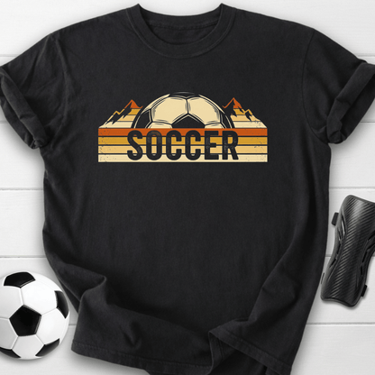 Retro Soccer Ball Stripes T-Shirt