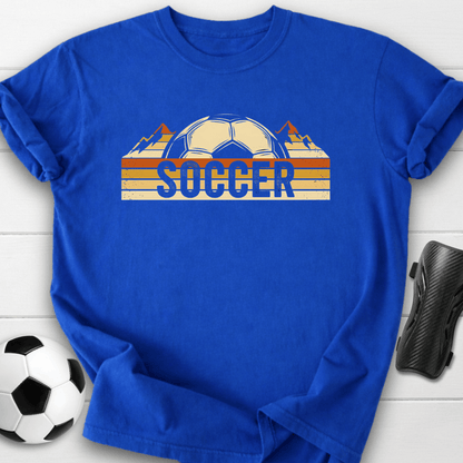 Retro Soccer Ball Stripes T-Shirt