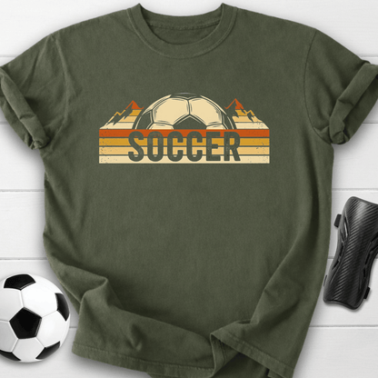 Retro Soccer Ball Stripes T-Shirt