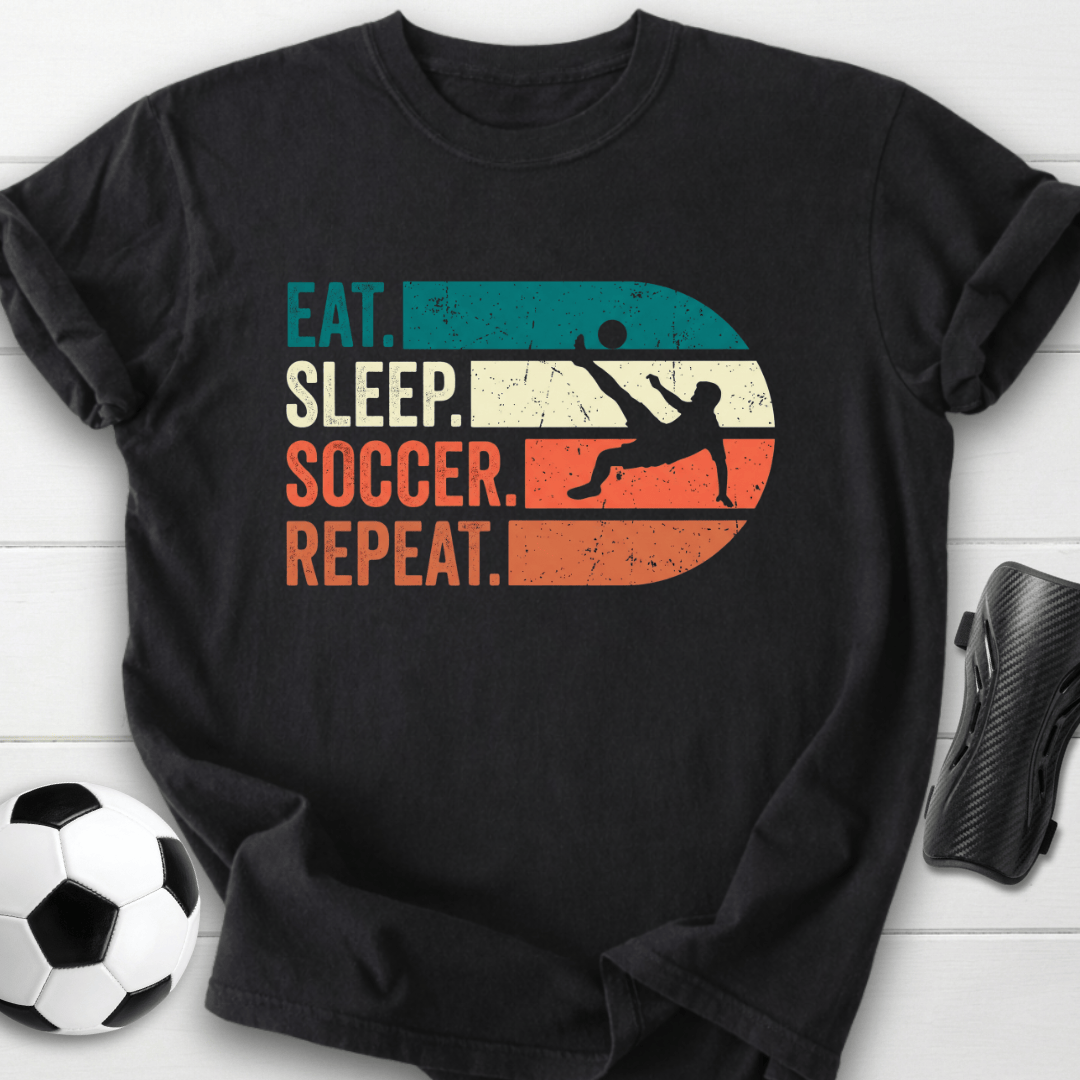 Eat Sleep Soccer Repeat T-Shirt