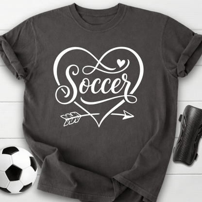 Soccer Heart Script T-Shirt
