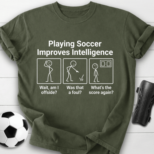 Soccer Improves Intelligence T-Shirt