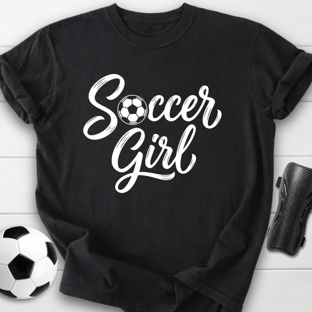 Soccer Girl Script T-Shirt