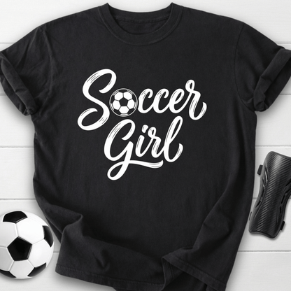 Soccer Girl Script T-Shirt