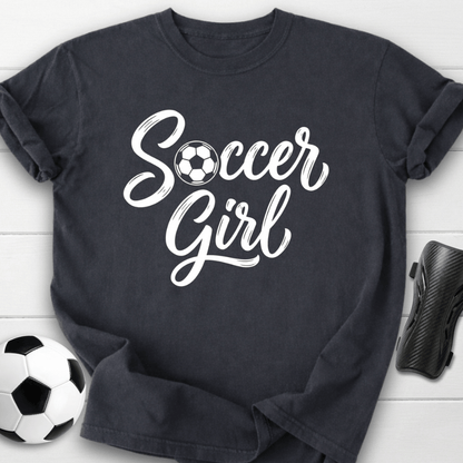 Soccer Girl Script T-Shirt