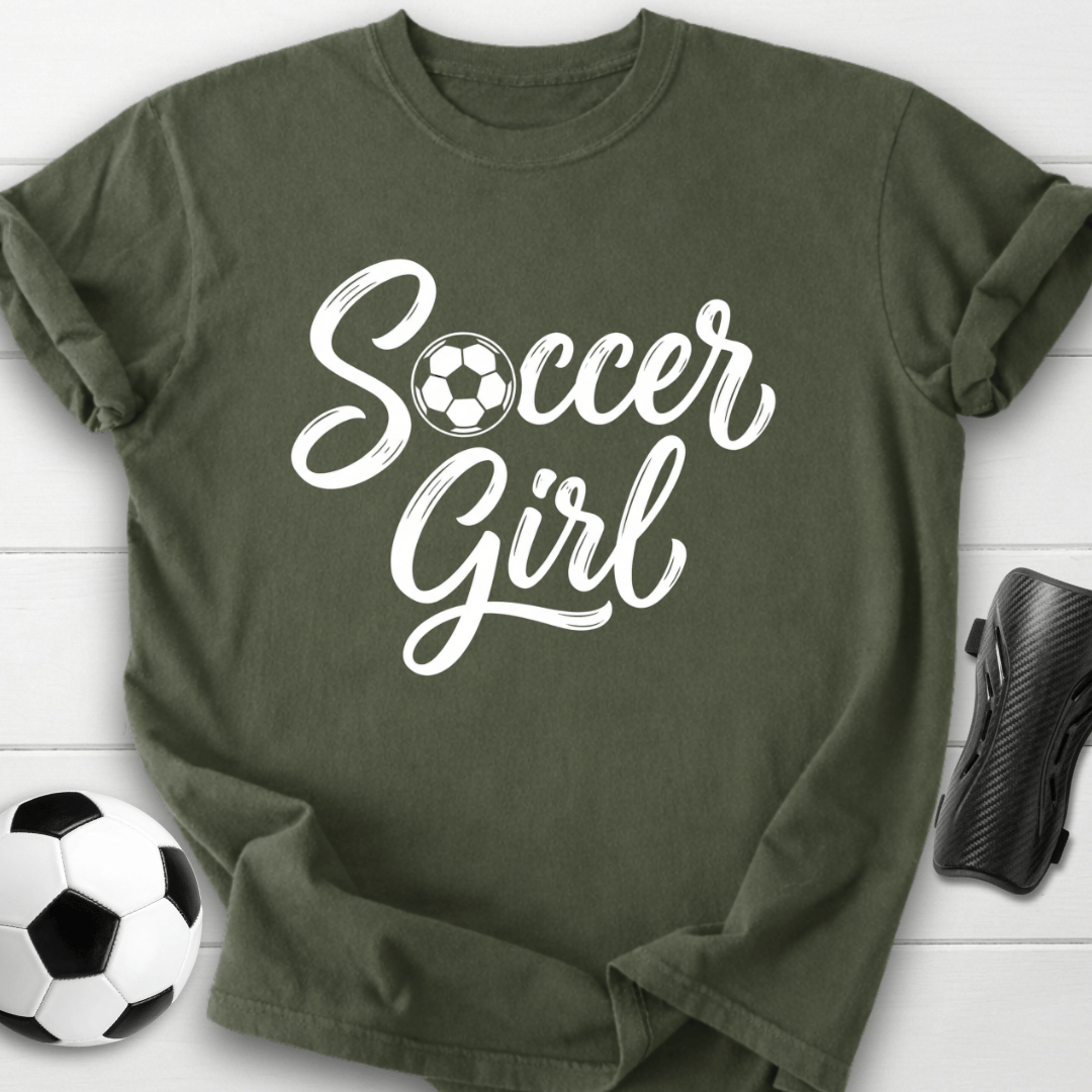Soccer Girl Script T-Shirt