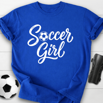 Soccer Girl Script T-Shirt