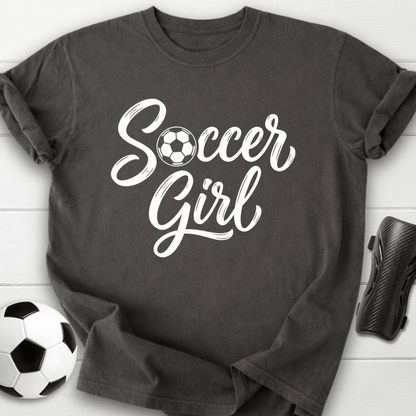 Soccer Girl Script T-Shirt