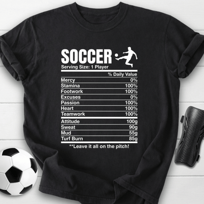 Soccer Nutrition Facts T-Shirt