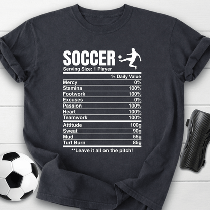 Soccer Nutrition Facts T-Shirt
