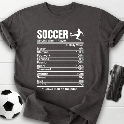 Soccer Nutrition Facts T-Shirt