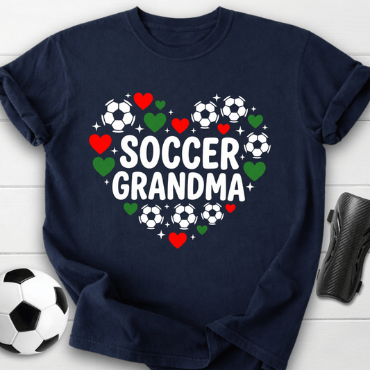 Soccer Grandma Heart T-Shirt