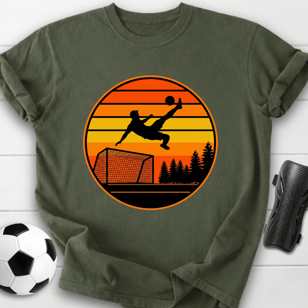 Retro Bicycle Kick Sunset T-Shirt