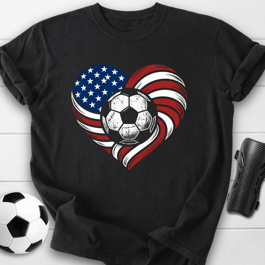 USA Soccer Heart T-Shirt