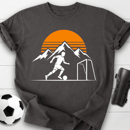 Retro Mountain Soccer T-Shirt