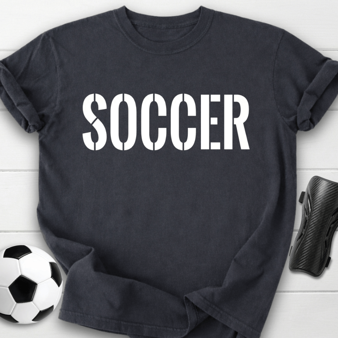 Soccer Stencil T-Shirt