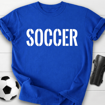 Soccer Stencil T-Shirt