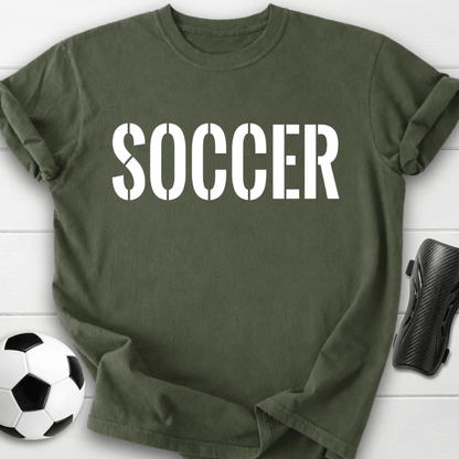 Soccer Stencil T-Shirt
