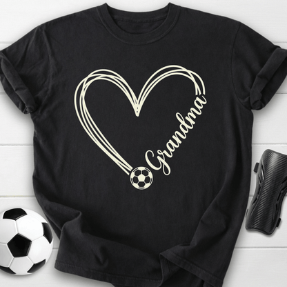 Soccer Grandma Heart T-Shirt