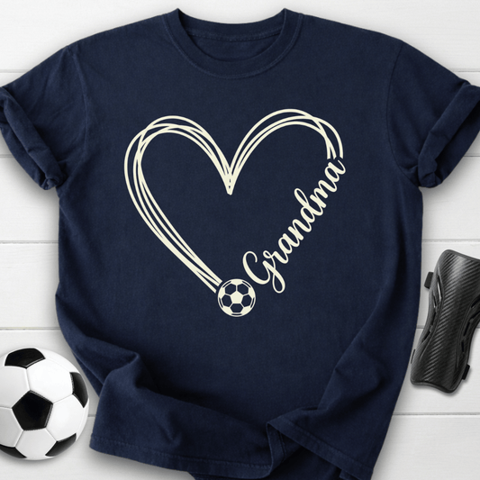 Soccer Grandma Heart T-Shirt