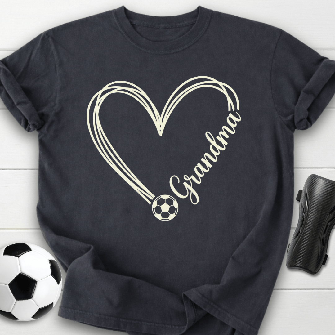 Soccer Grandma Heart T-Shirt