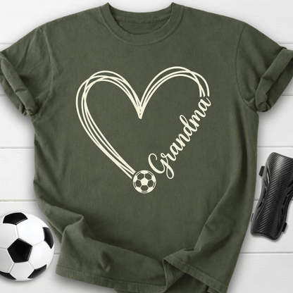 Soccer Grandma Heart T-Shirt