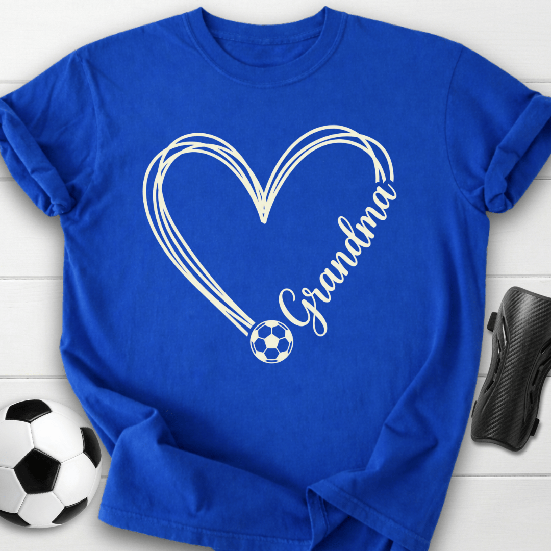 Soccer Grandma Heart T-Shirt