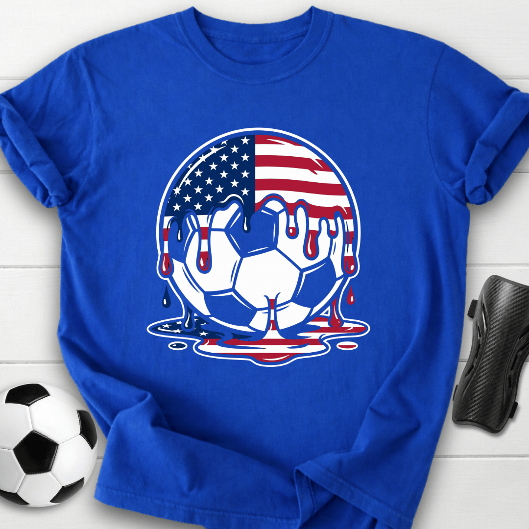 Dripping USA Soccer Ball T-Shirt