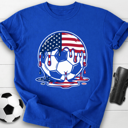 Dripping USA Soccer Ball T-Shirt