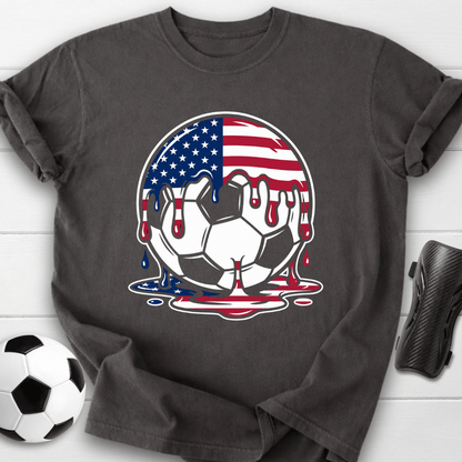 Dripping USA Soccer Ball T-Shirt