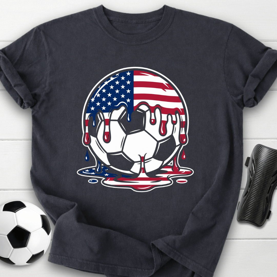Dripping USA Soccer Ball T-Shirt