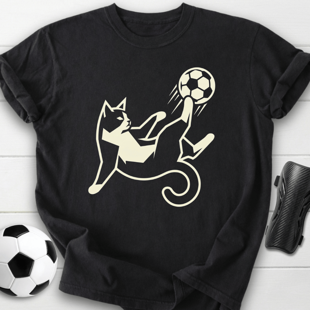 Soccer Cat Kick T-Shirt