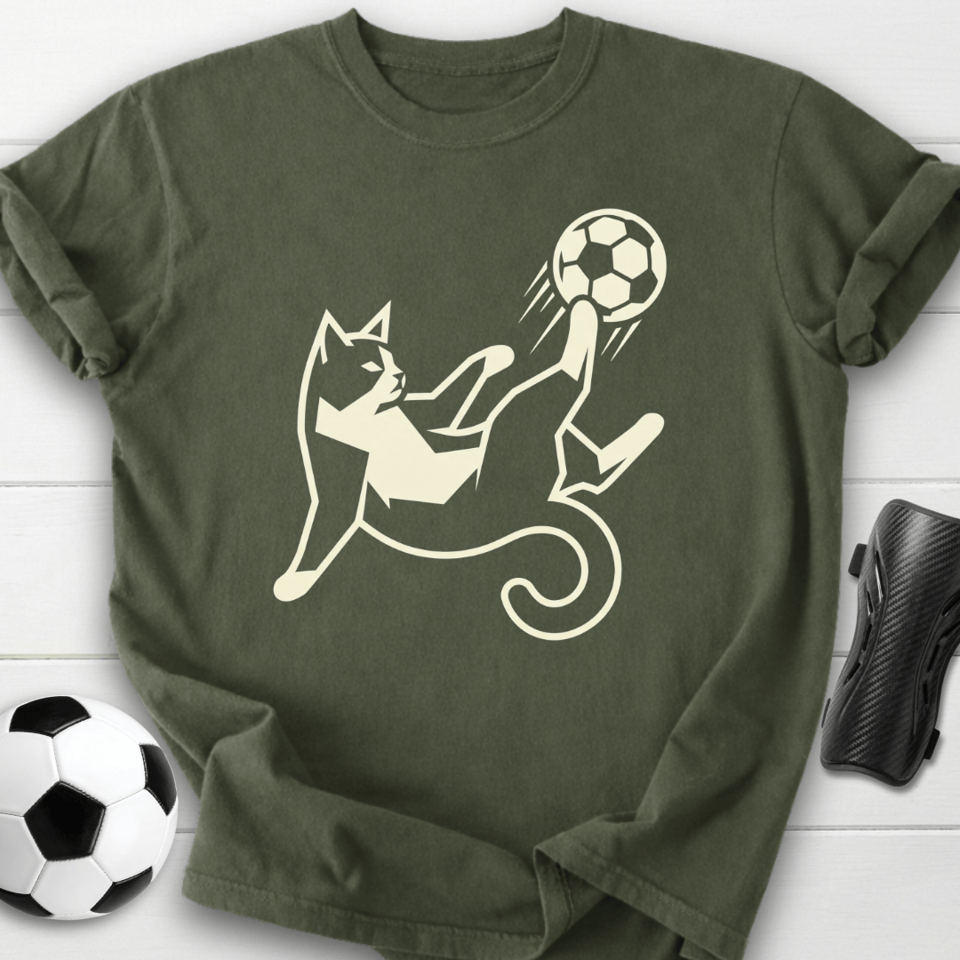 Soccer Cat Kick T-Shirt
