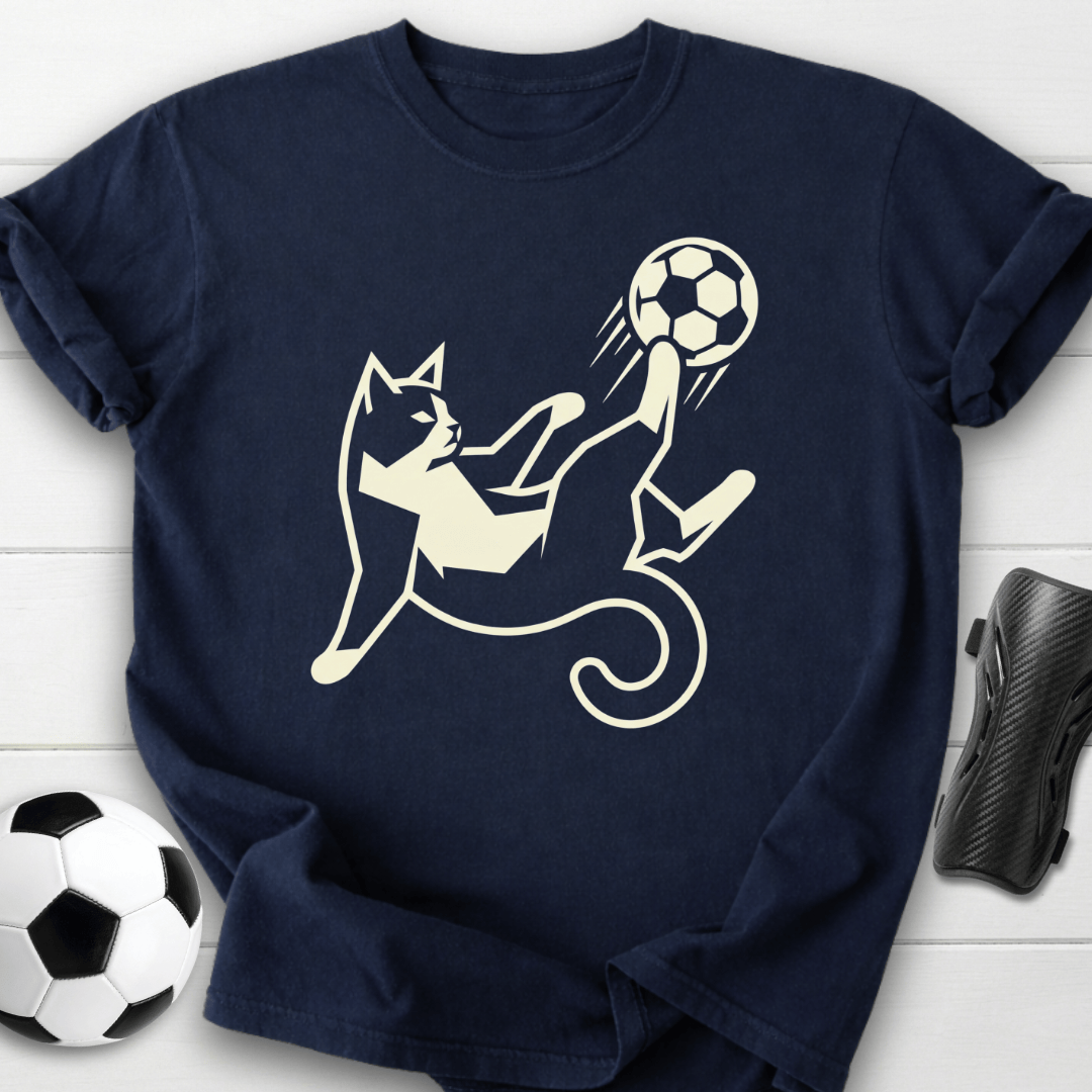 Soccer Cat Kick T-Shirt
