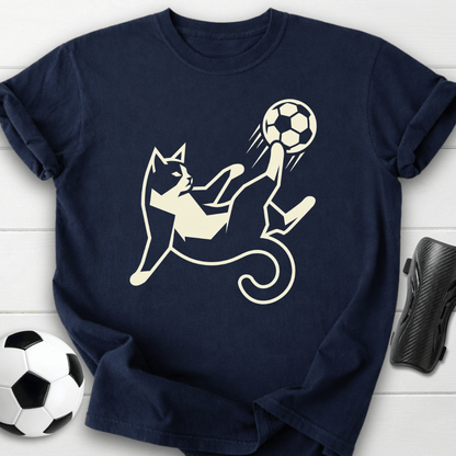 Soccer Cat Kick T-Shirt