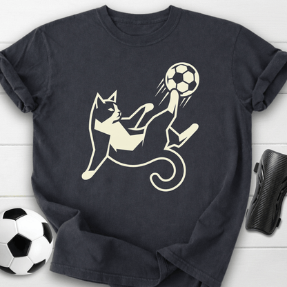 Soccer Cat Kick T-Shirt