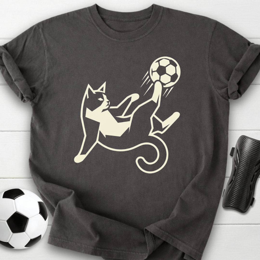 Soccer Cat Kick T-Shirt