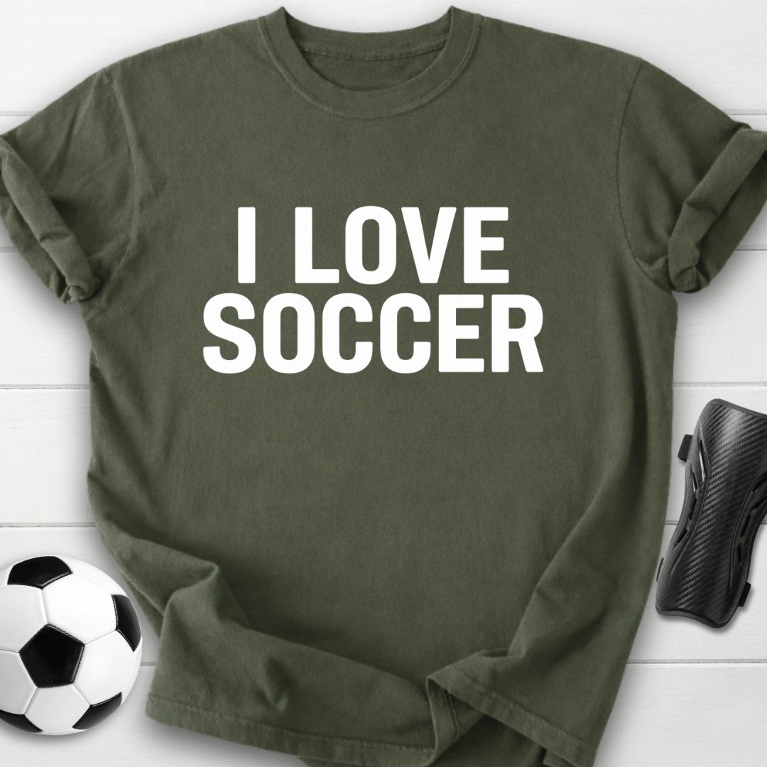 I Love Soccer T-Shirt