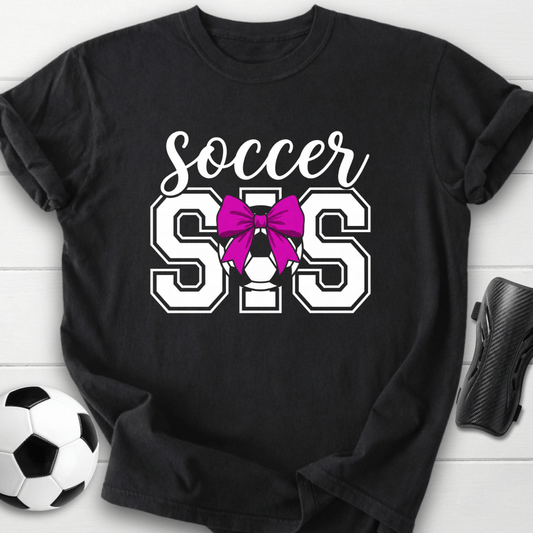 Soccer Sis Bow T-Shirt
