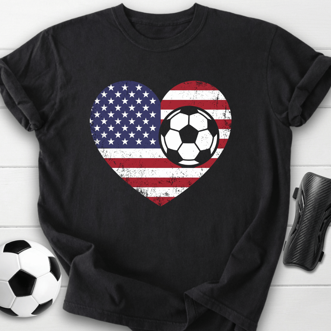 USA Soccer Heart T-Shirt