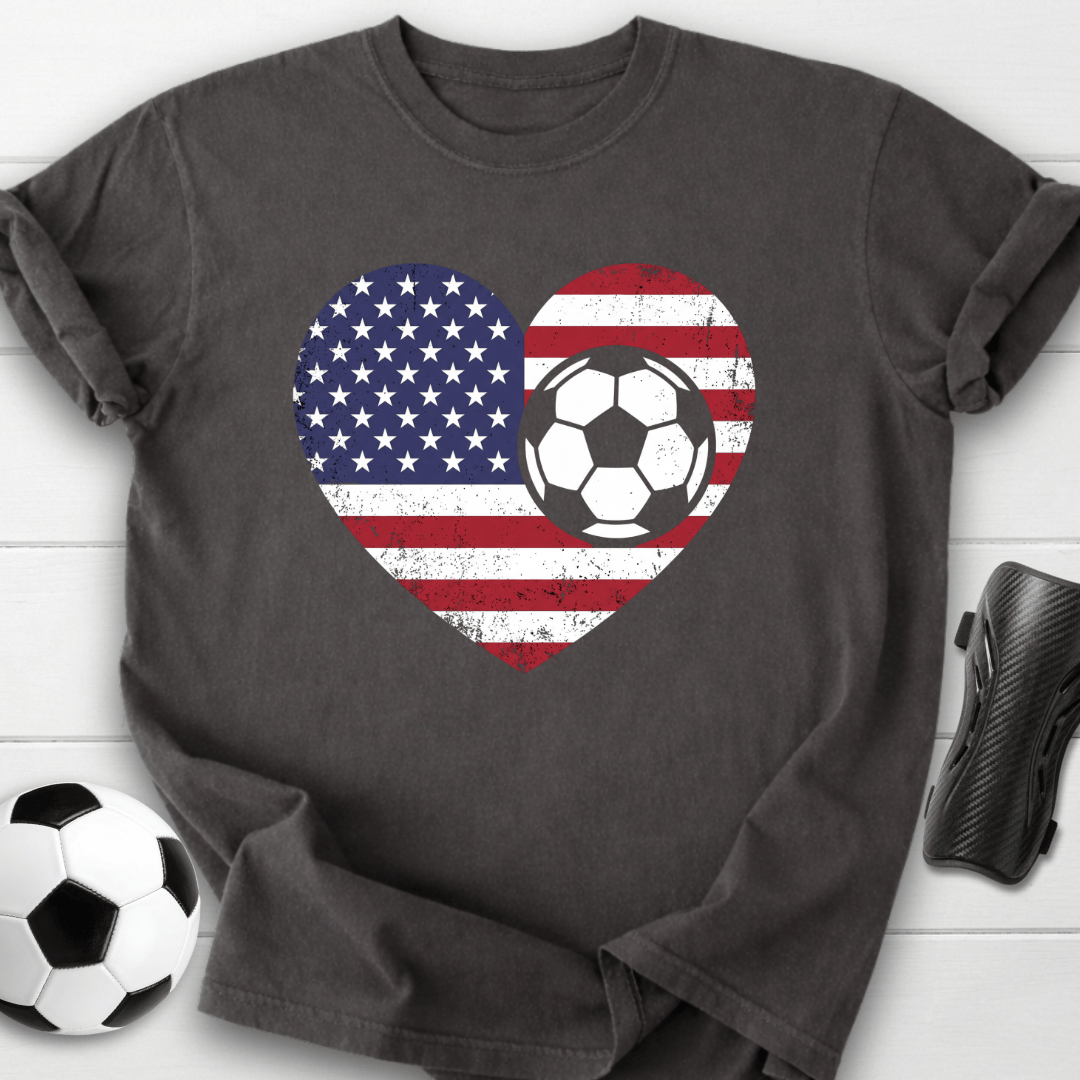 USA Soccer Heart T-Shirt
