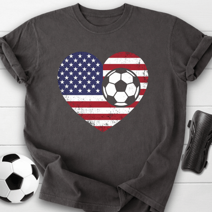 USA Soccer Heart T-Shirt