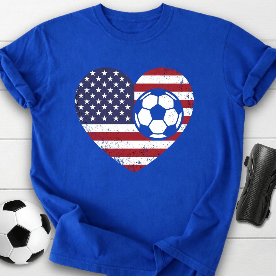 USA Soccer Heart T-Shirt