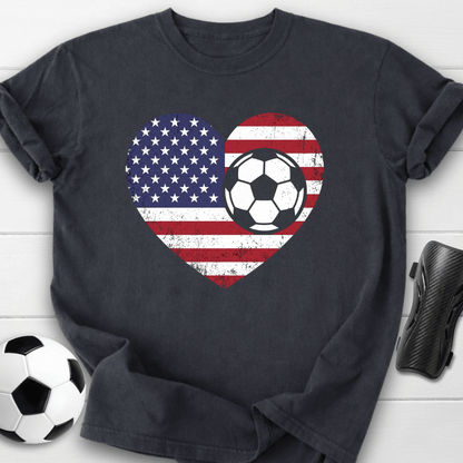 USA Soccer Heart T-Shirt