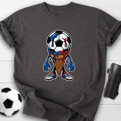 Melting Soccer Ice Cream T-Shirt