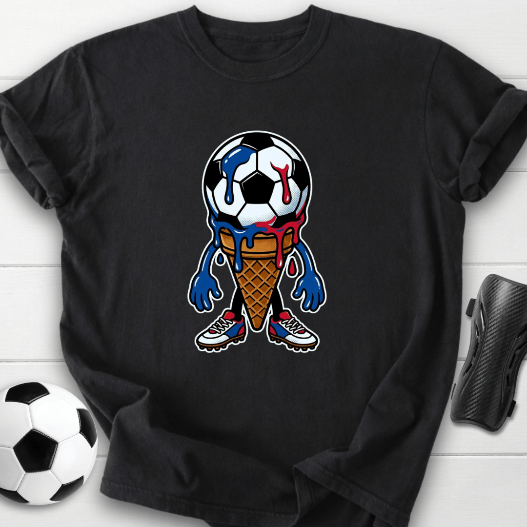 Melting Soccer Ice Cream T-Shirt