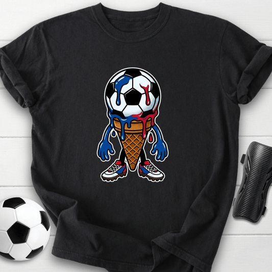 Melting Soccer Ice Cream T-Shirt