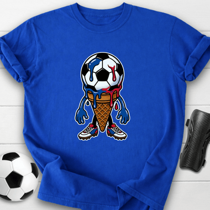 Melting Soccer Ice Cream T-Shirt